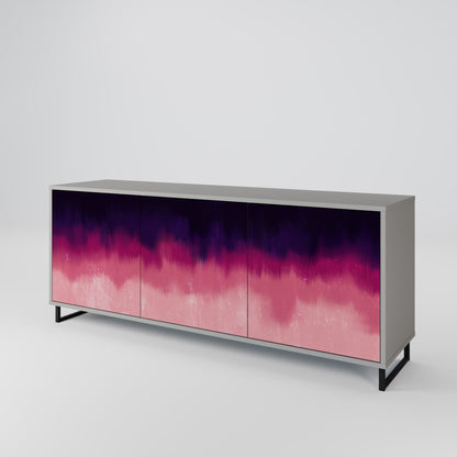 AURORA BOREALIS 3-Door Sideboard in Grey Finish