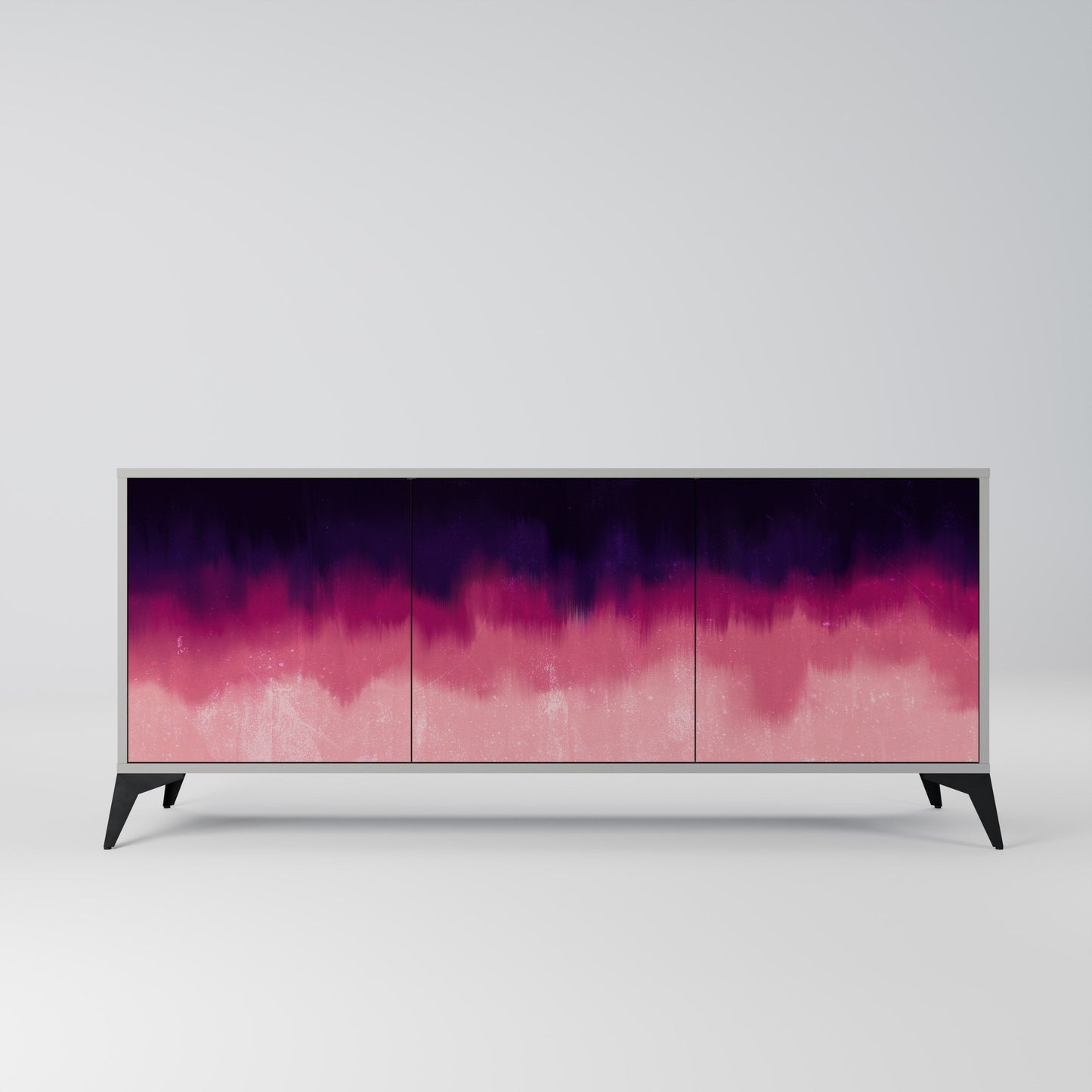 AURORA BOREALIS 3-Door Sideboard in Grey Finish