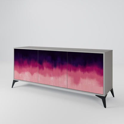 AURORA BOREALIS 3-Door Sideboard in Grey Finish