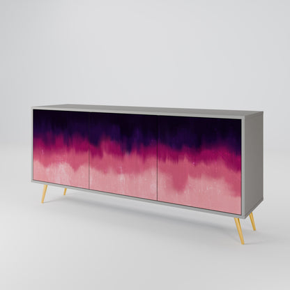 AURORA BOREALIS 3-Door Sideboard in Grey Finish
