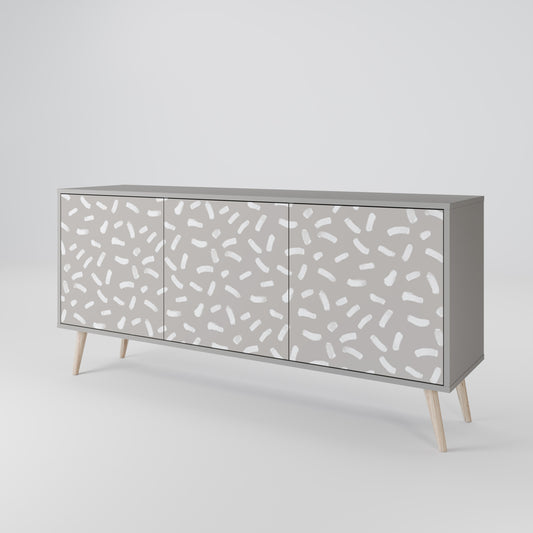PASSING SECONDS 3-Door Sideboard in Grey Finish