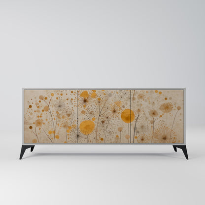 MORNING GLADE 3-Door Sideboard in Grey Finish