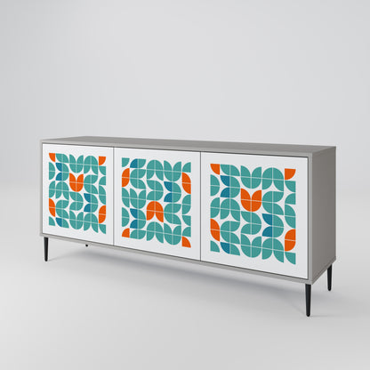 BE THE CHANGE 3-Door Sideboard in Grey Finish