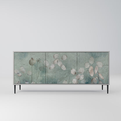 NIGHT LADY 3-Door Sideboard in Grey Finish