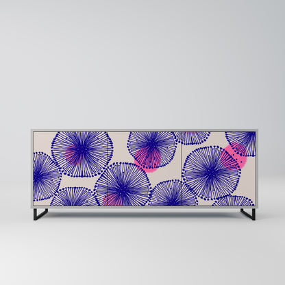 MAGIC NATURE Buffet 3 Portes Finition Grise