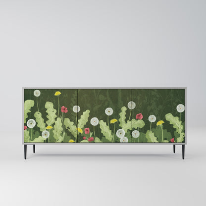 DANDELION AMUSE 3-Door Sideboard in Grey Finish