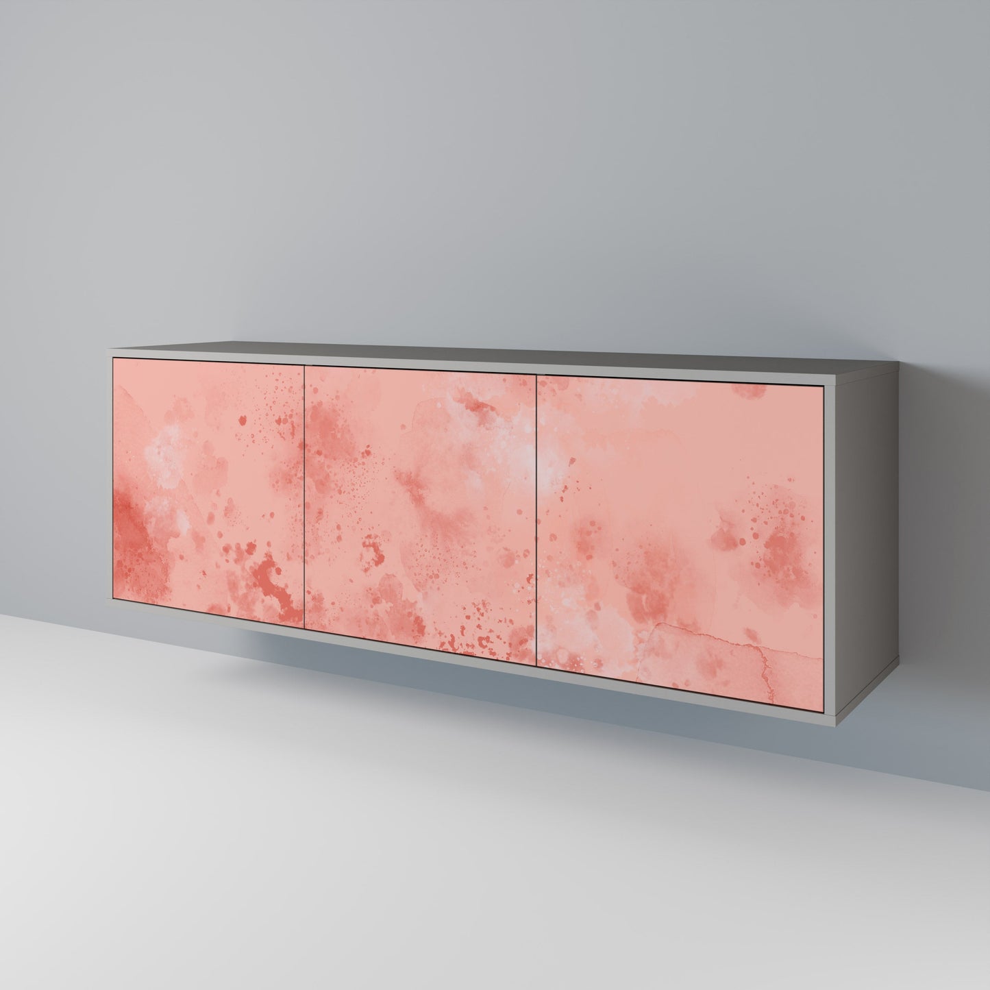 CRANE DANCE 3-Door Sideboard in Grey Finish