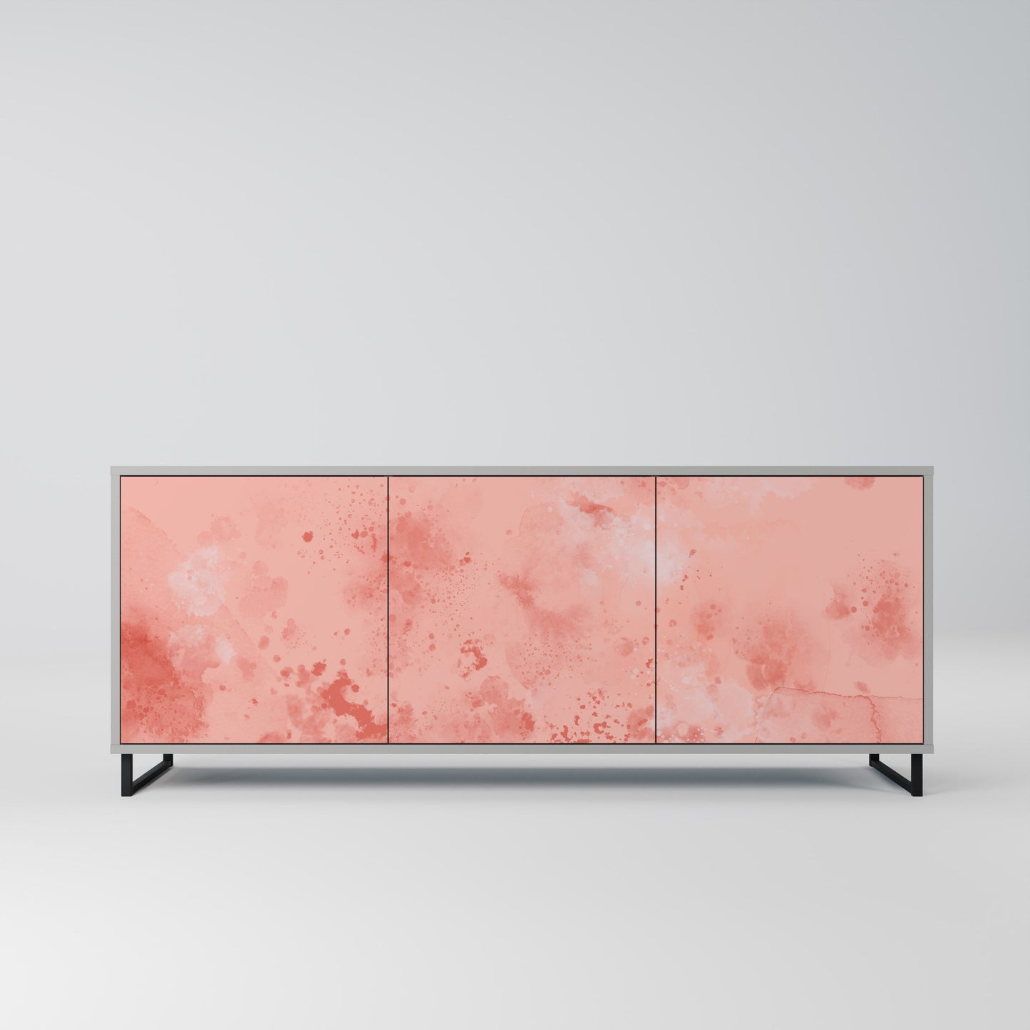 CRANE DANCE 3-Door Sideboard in Grey Finish