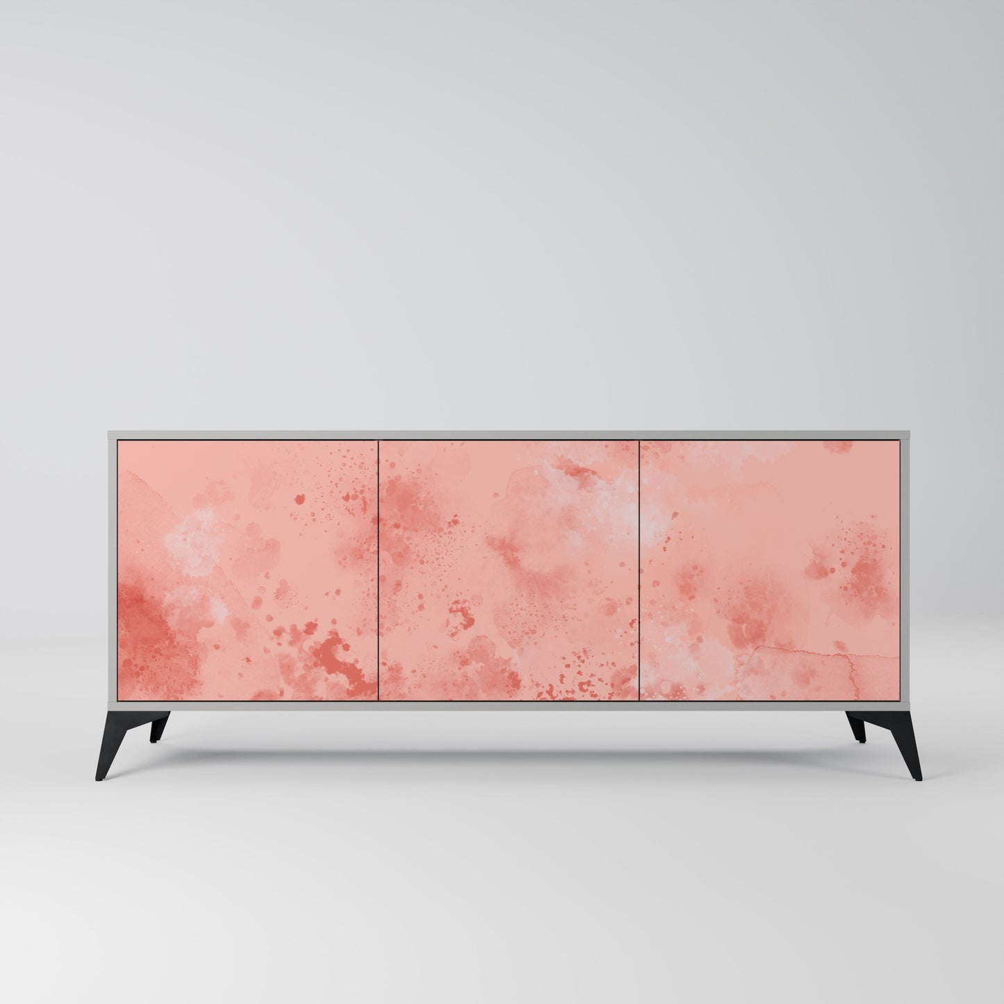 CRANE DANCE 3-Door Sideboard in Grey Finish