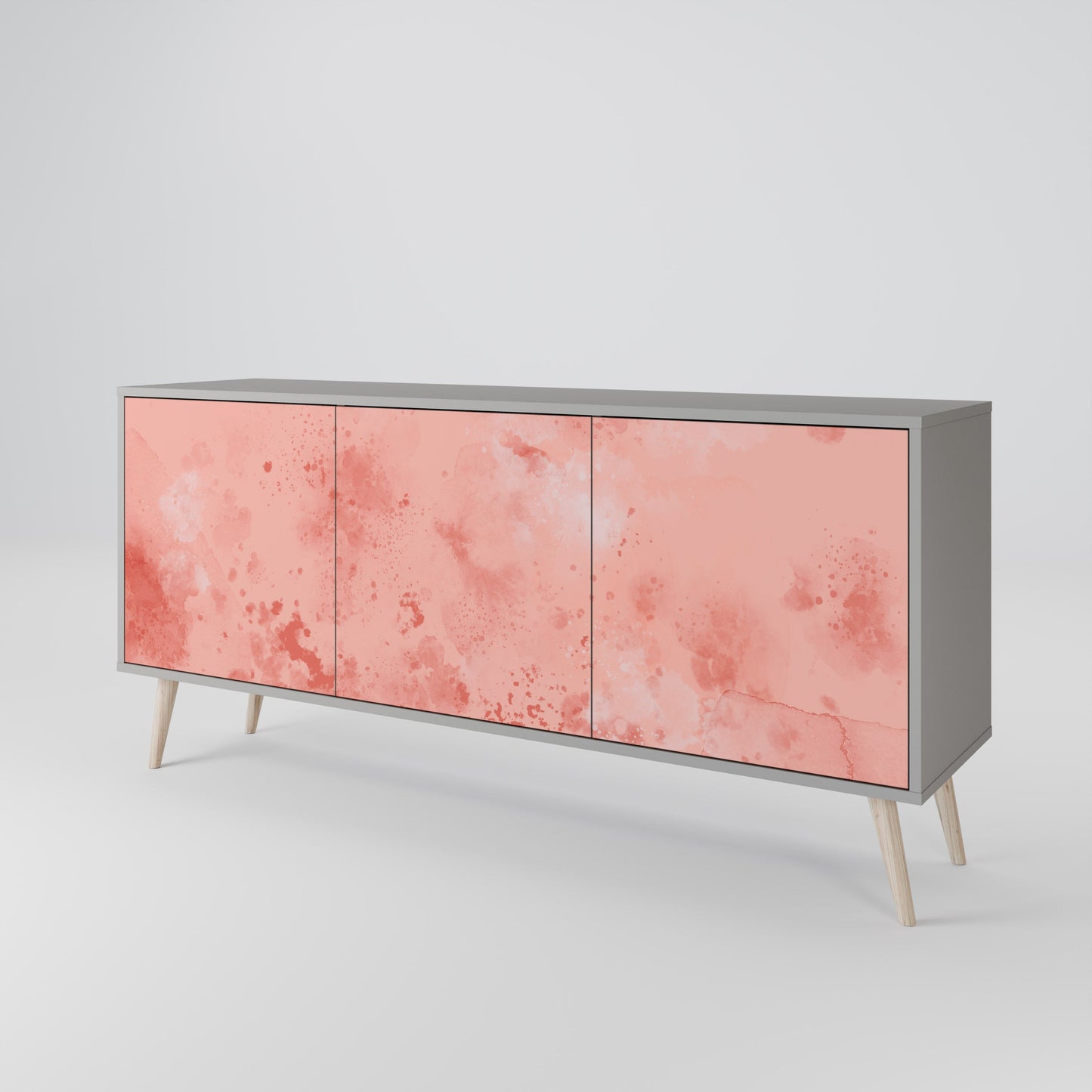 CRANE DANCE 3-Door Sideboard in Grey Finish