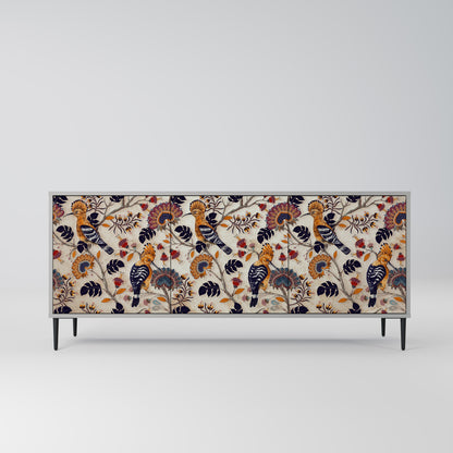 EMINENT HOOPOE 3-Door Sideboard in Grey Finish