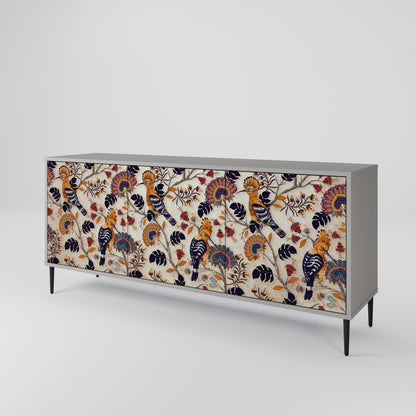EMINENT HOOPOE 3-Door Sideboard in Grey Finish
