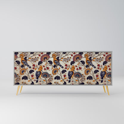 EMINENT HOOPOE 3-Door Sideboard in Grey Finish