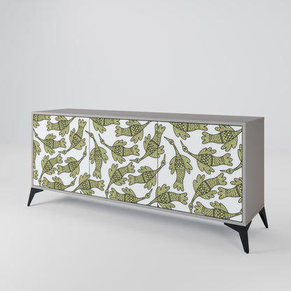 SEEDLING SONGBIRD 3-Door Sideboard in Grey Finish