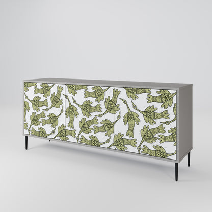 SEEDLING SONGBIRD 3-Door Sideboard in Grey Finish