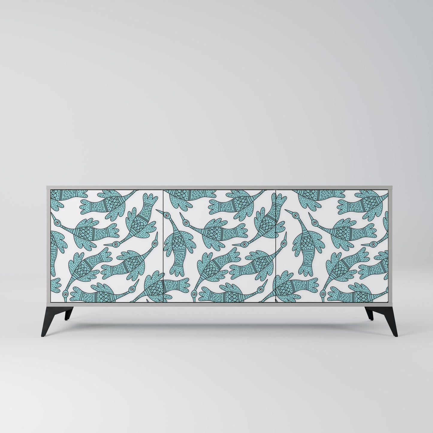 WATERSPOUT SONGIBIRD Buffet 3 Portes Finition Grise