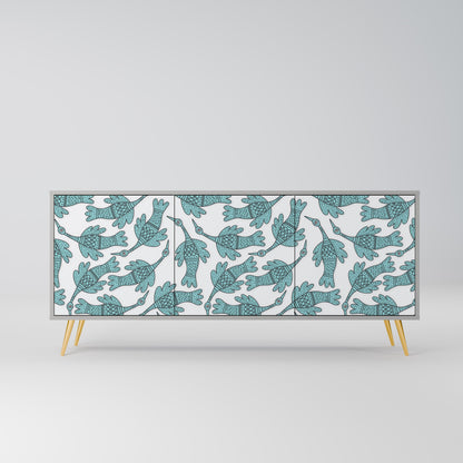 WATERSPOUT SONGIBIRD Buffet 3 Portes Finition Grise