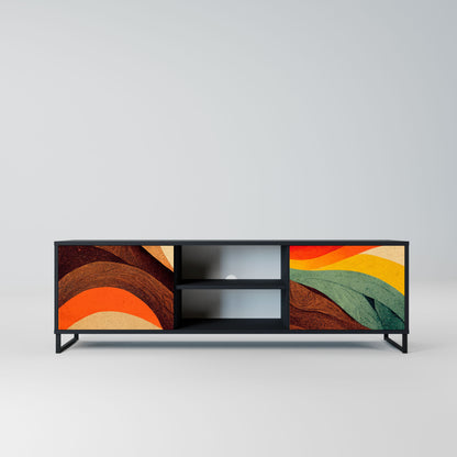 COLORFUL STRANDS Mobile TV a 2 Ante in Finitura Nera