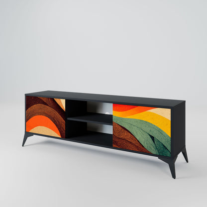 COLORFUL STRANDS Mobile TV a 2 Ante in Finitura Nera