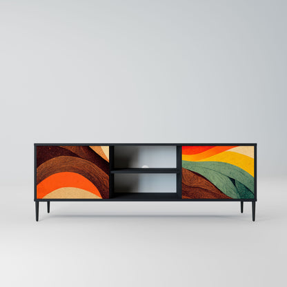 COLORFUL STRANDS Mobile TV a 2 Ante in Finitura Nera