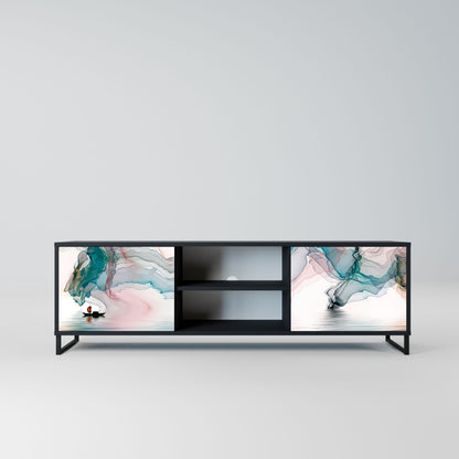 VELVET CROSSING Mobile TV a 2 Ante in Finitura Nera