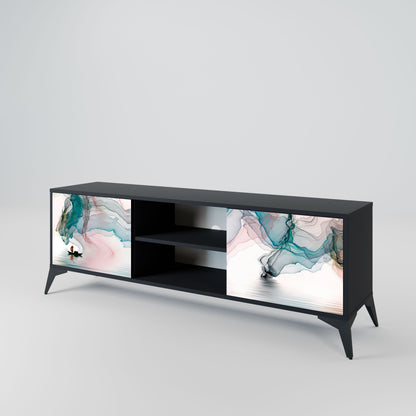 VELVET CROSSING Mobile TV a 2 Ante in Finitura Nera