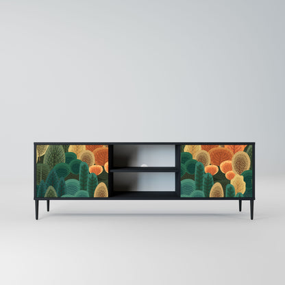 AUTUMN KALEIDOSCOPE Mobile TV a 2 Ante in Finitura Nera