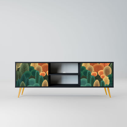 AUTUMN KALEIDOSCOPE Mobile TV a 2 Ante in Finitura Nera