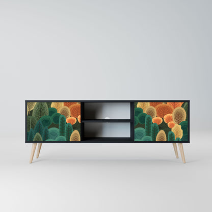 AUTUMN KALEIDOSCOPE Mobile TV a 2 Ante in Finitura Nera