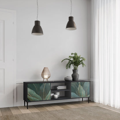 ROYAL GREEN Mobile TV a 2 Ante in Finitura Nera