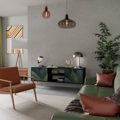 ROYAL GREEN Mobile TV a 2 Ante in Finitura Nera