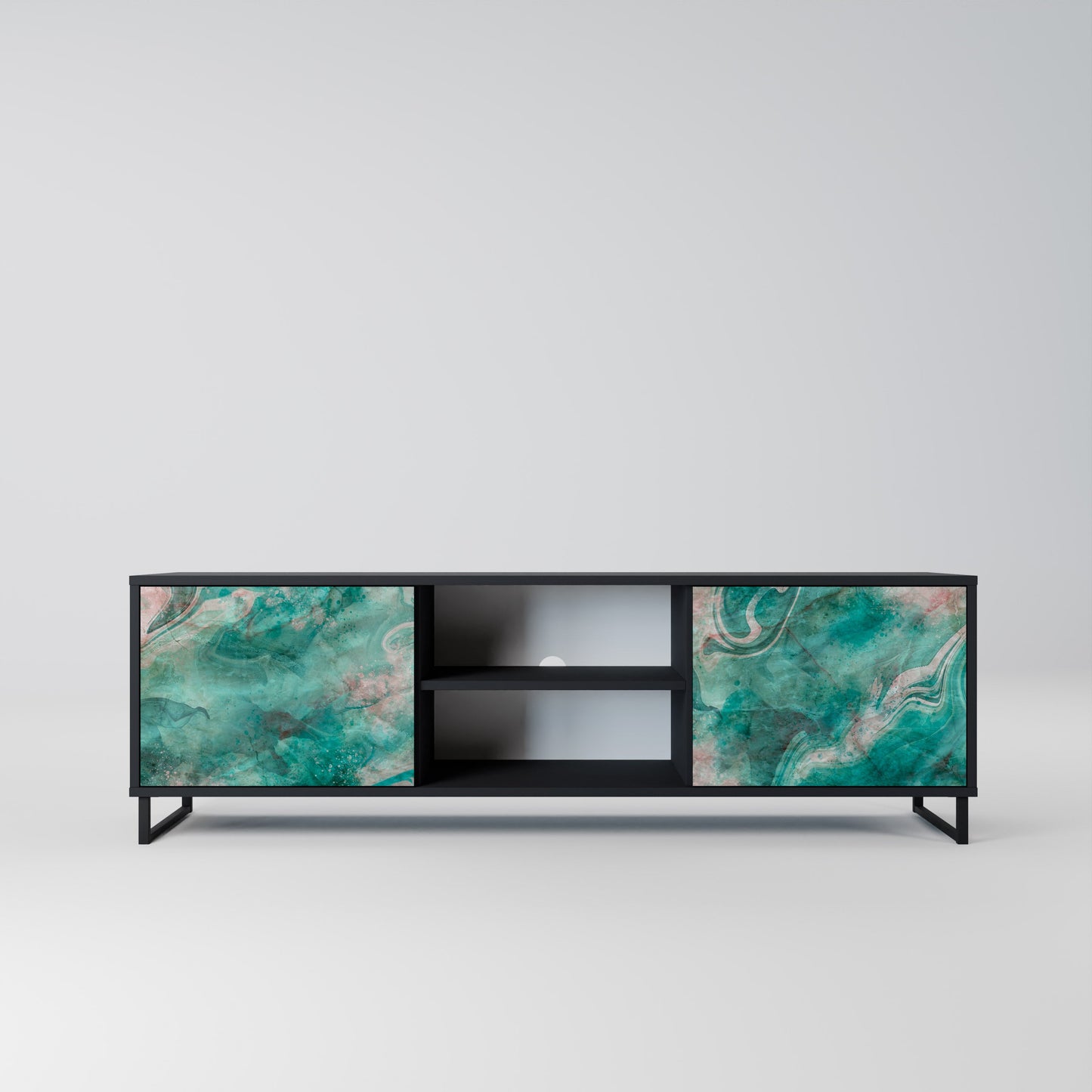 ABSTRACT ALCHEMY Mobile TV a 2 Ante in Finitura Nera