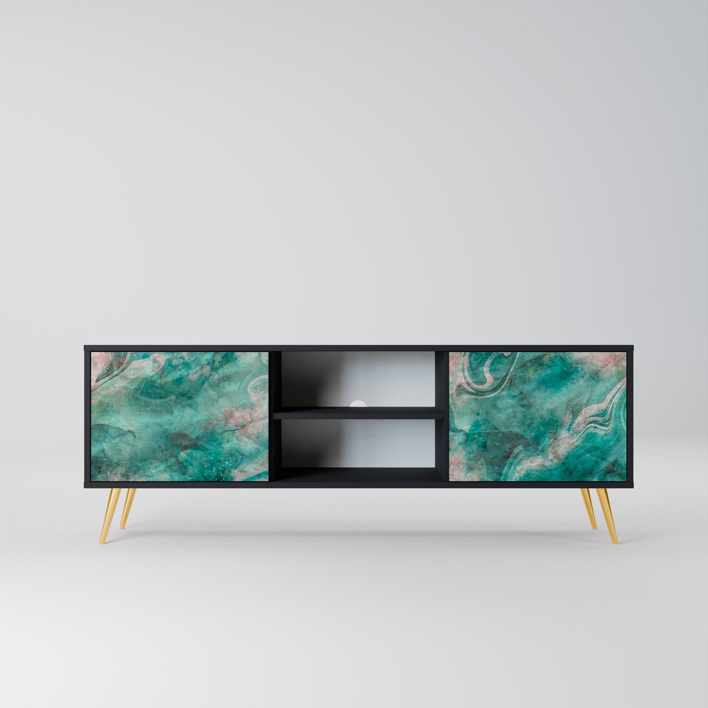 ABSTRACT ALCHEMY Mobile TV a 2 Ante in Finitura Nera