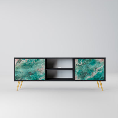 ABSTRACT ALCHEMY Mobile TV a 2 Ante in Finitura Nera