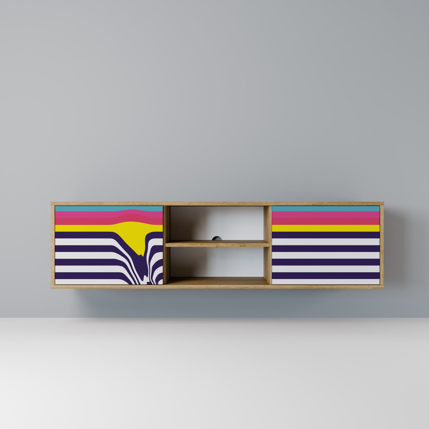 COLORFUL DIVERSION Mobile TV a 2 Ante in Effetto Rovere