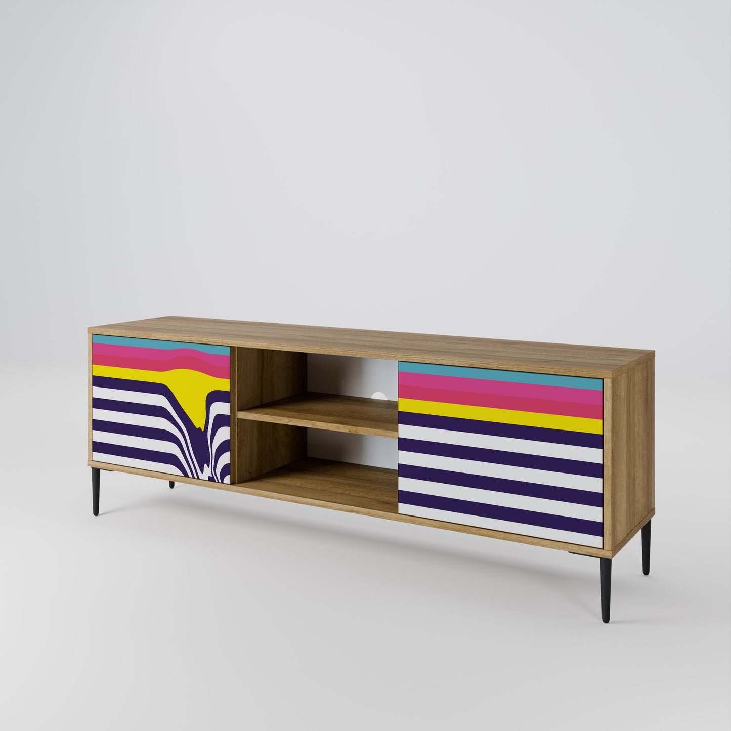 COLORFUL DIVERSION Mobile TV a 2 Ante in Effetto Rovere