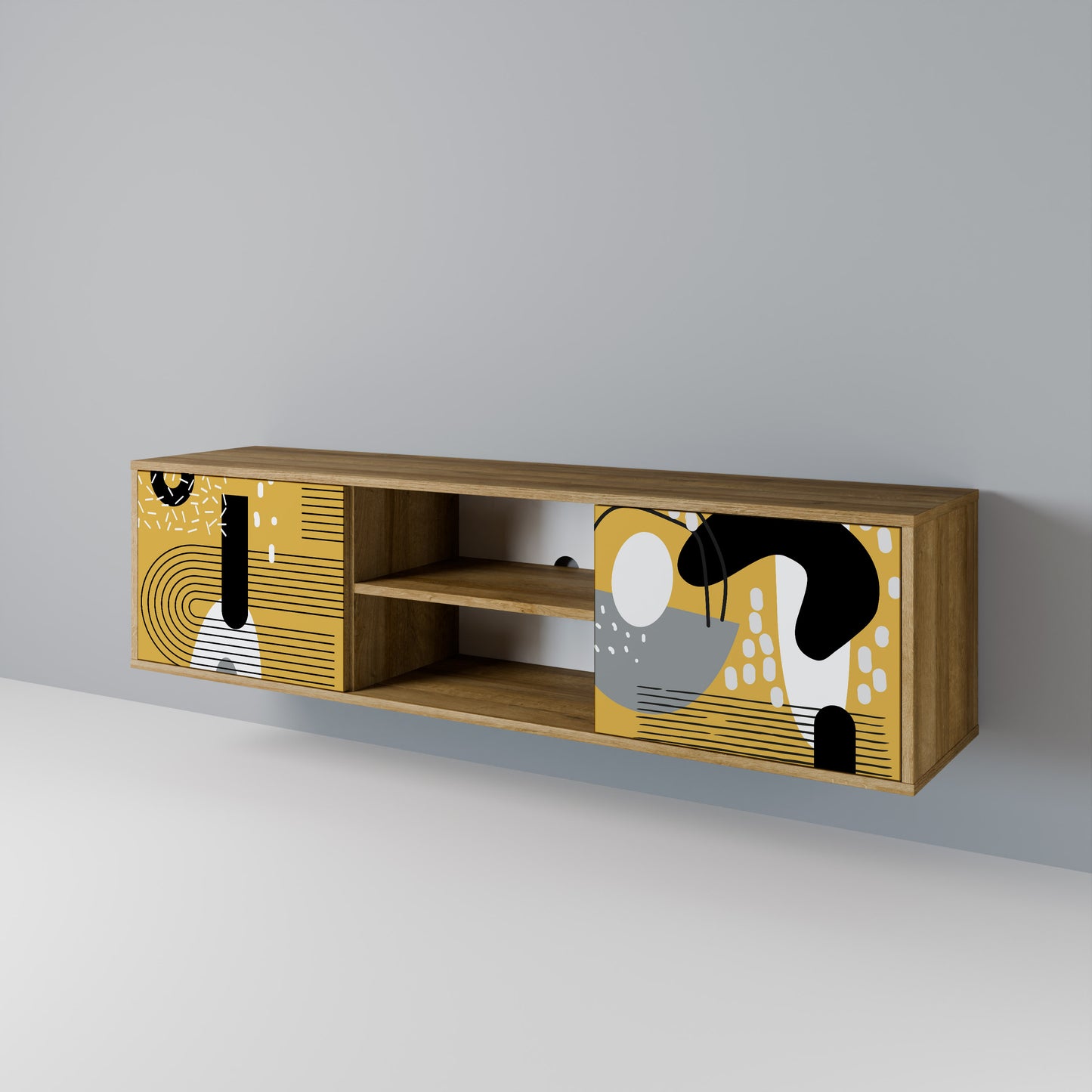 SHAPESHIFT SYMPHONY Mobile TV a 2 Ante in Effetto Rovere