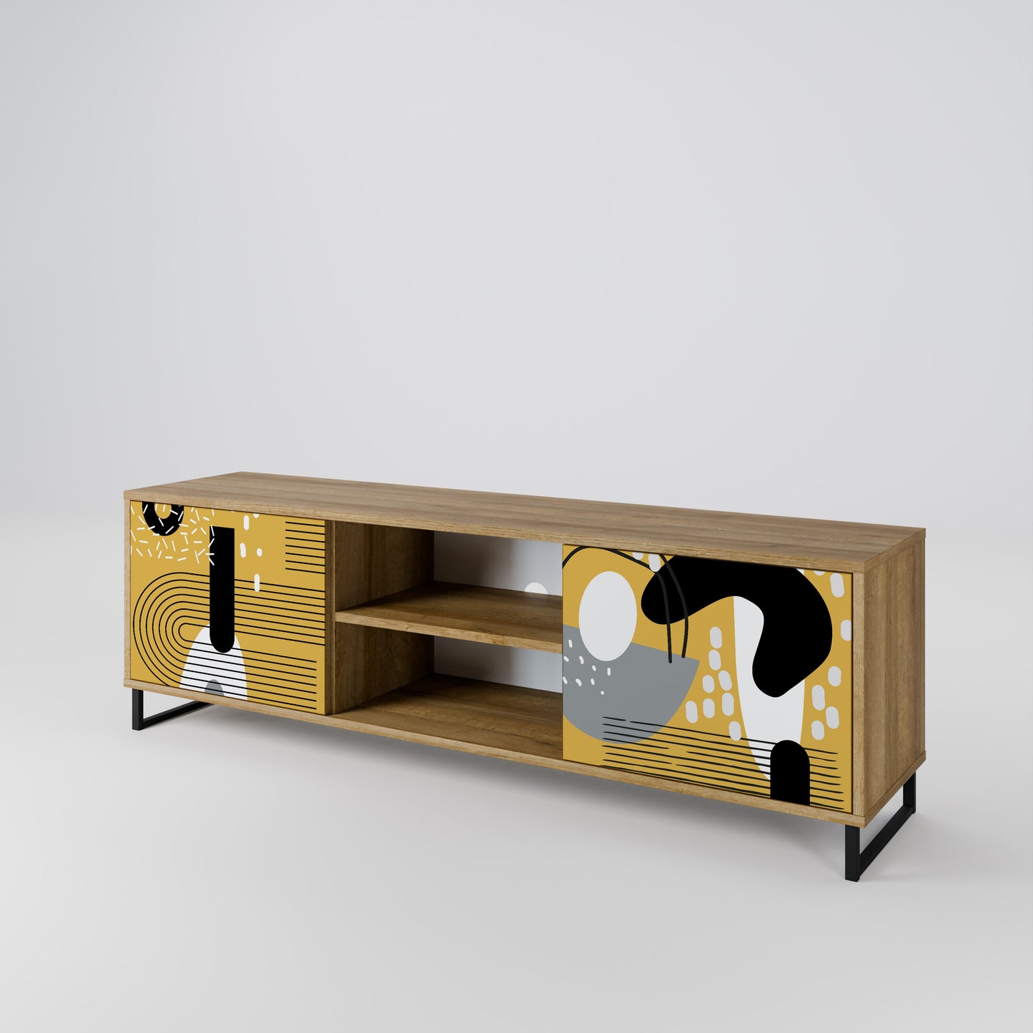 SHAPESHIFT SYMPHONY Mobile TV a 2 Ante in Effetto Rovere