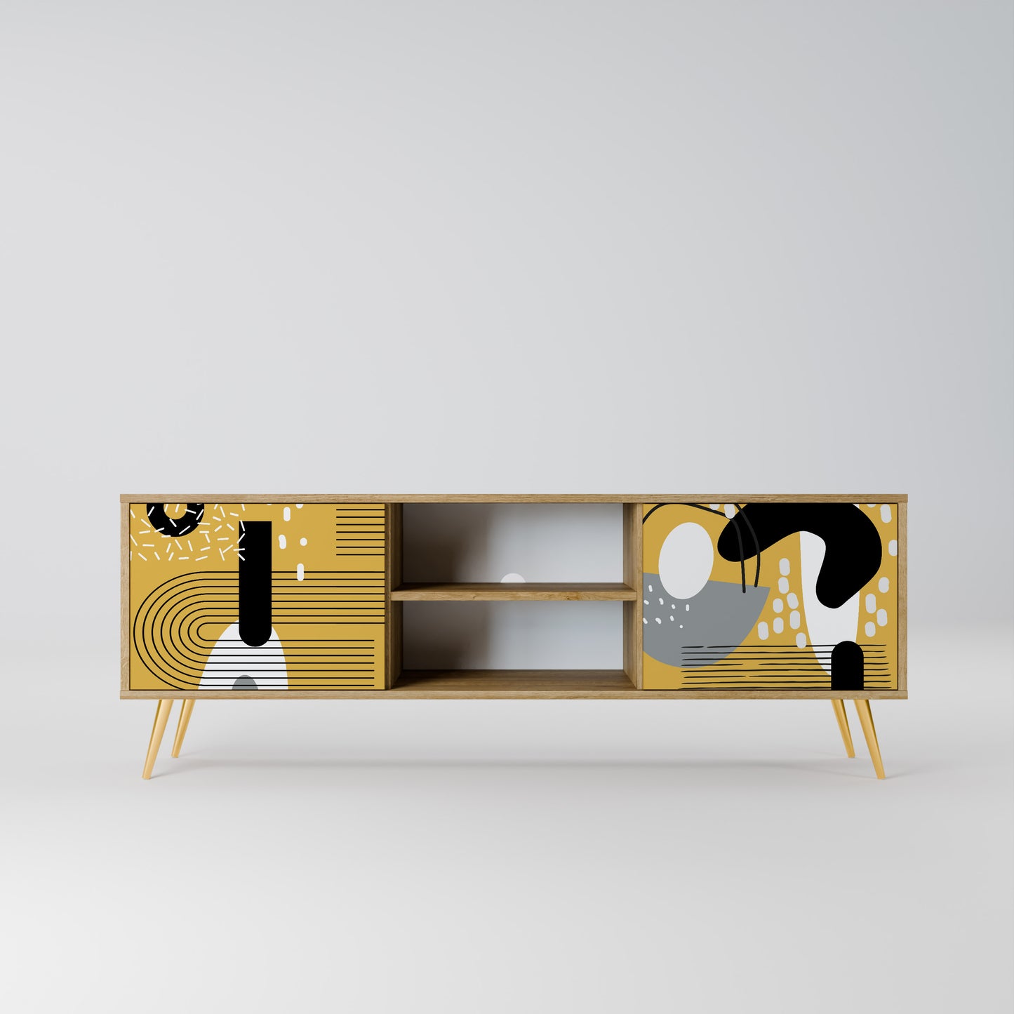 SHAPESHIFT SYMPHONY Mobile TV a 2 Ante in Effetto Rovere