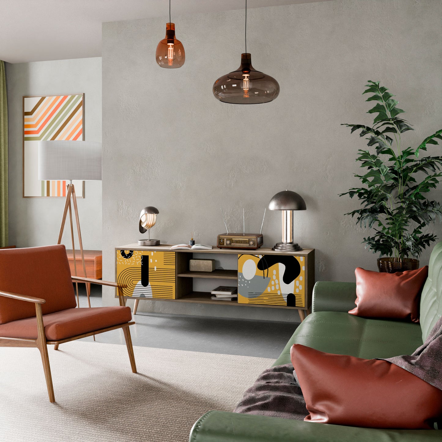 SHAPESHIFT SYMPHONY Mobile TV a 2 Ante in Effetto Rovere