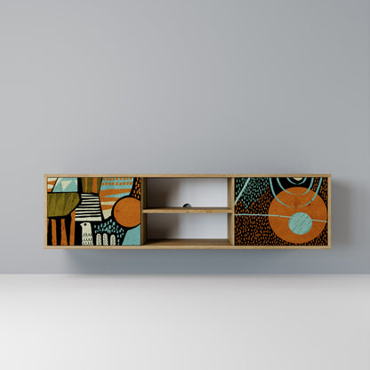 GEODE GLIMMER Mobile TV a 2 Ante in Effetto Rovere