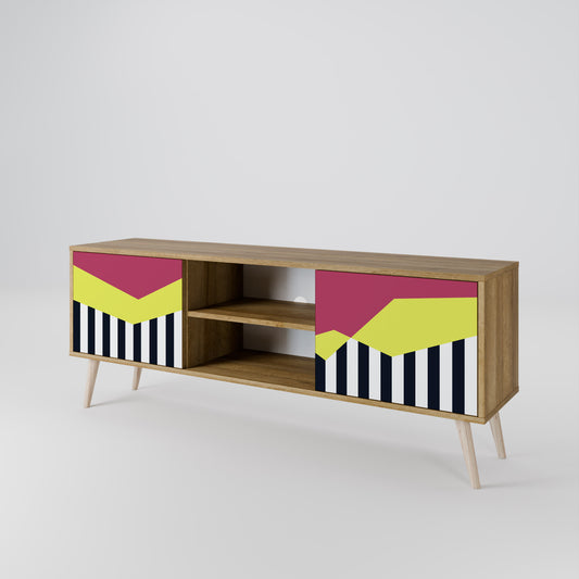 PIANO FANTASY Mobile TV a 2 Ante in Effetto Rovere