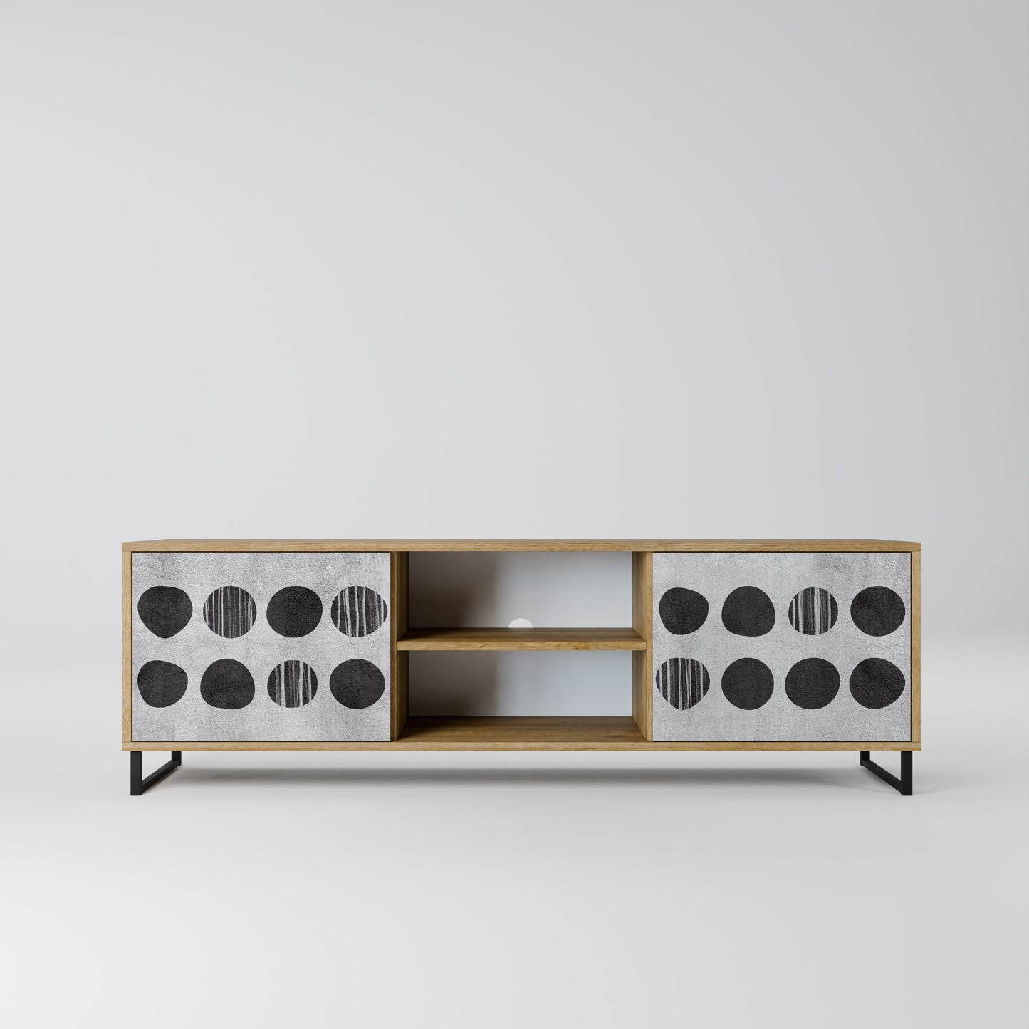 GHOSTLY GRADIENTS Mobile TV a 2 Ante in Effetto Rovere