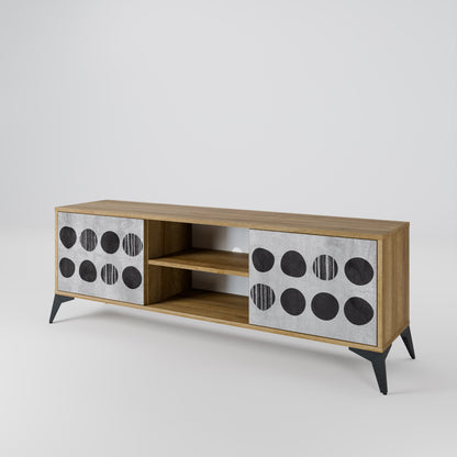 GHOSTLY GRADIENTS Mobile TV a 2 Ante in Effetto Rovere