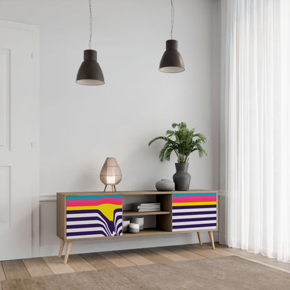 TONE COLLAPSE Mobile TV a 2 Ante in Effetto Rovere