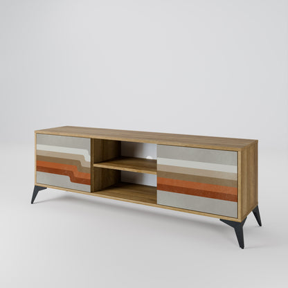 PECULIAR TRAIL Mobile TV a 2 Ante in Effetto Rovere