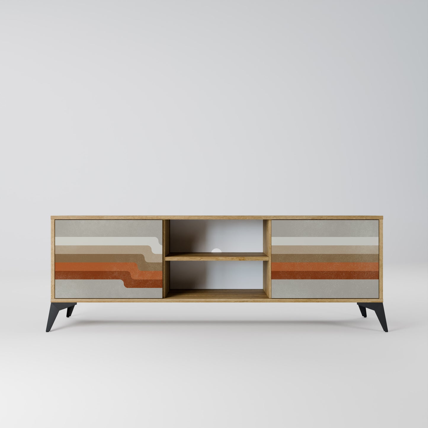 PECULIAR TRAIL Mobile TV a 2 Ante in Effetto Rovere