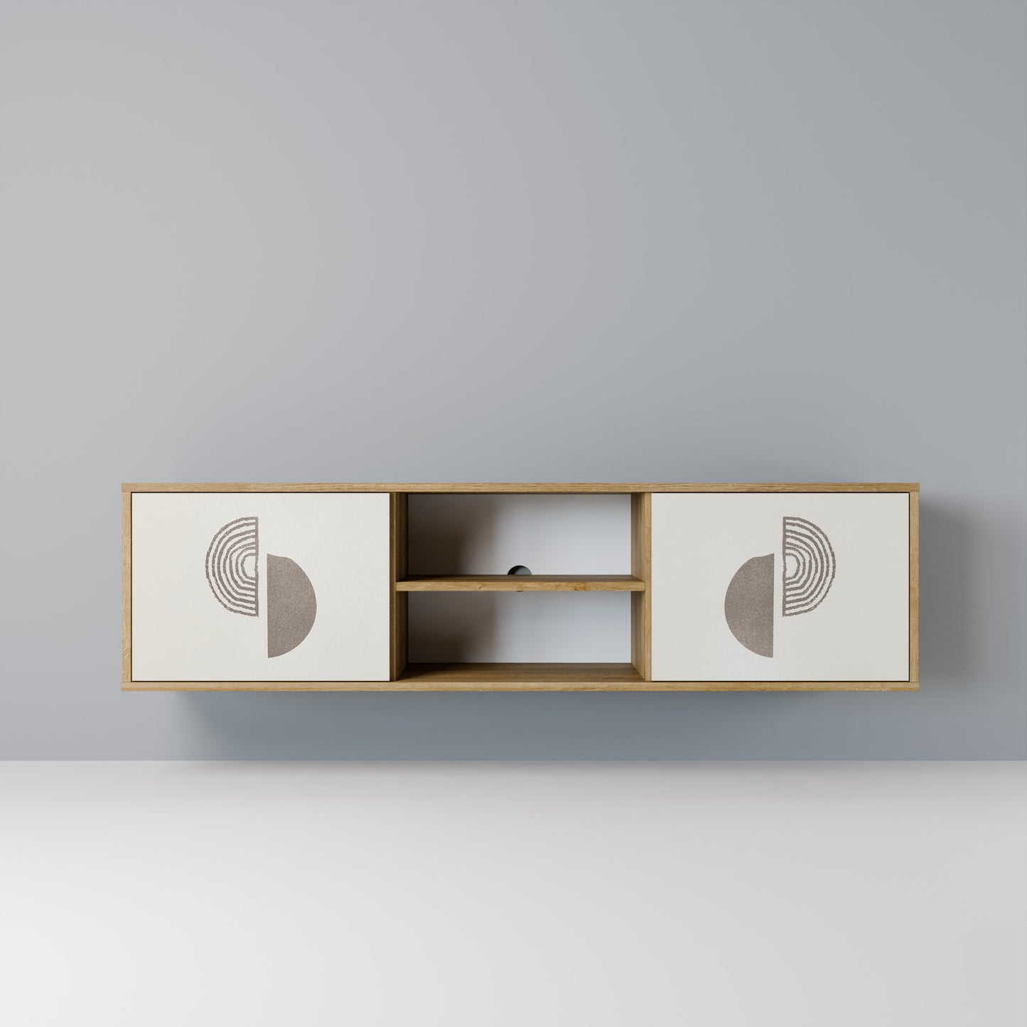 HARMONY ESSENCE Mobile TV a 2 Ante in Effetto Rovere