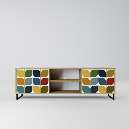 WEIGHTLESS HOURS 2-Door TV Stand in Oak Effect