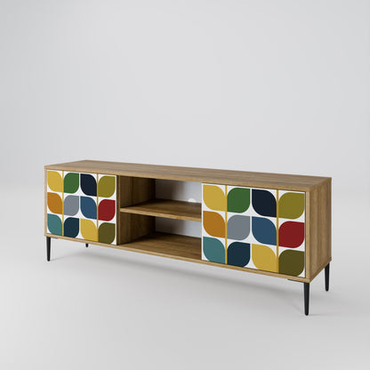 WEIGHTLESS HOURS 2-Door TV Stand in Oak Effect